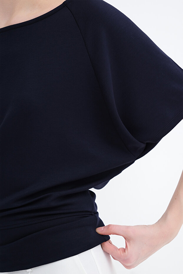 Kayık Yaka Basic T-shirt P4533 - 3