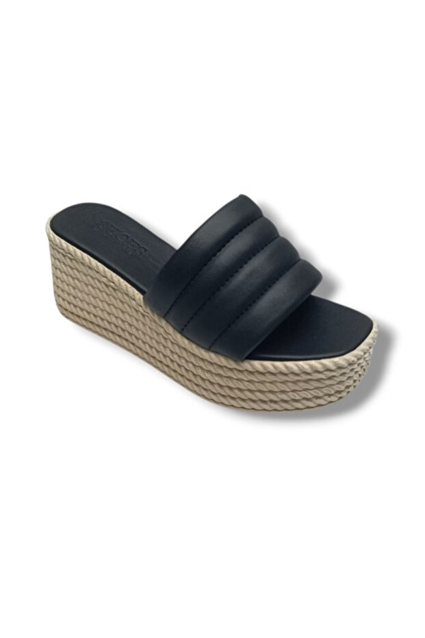 3011-26 Skin Soft Tape Anatomical Wedge Heel Women Slipper