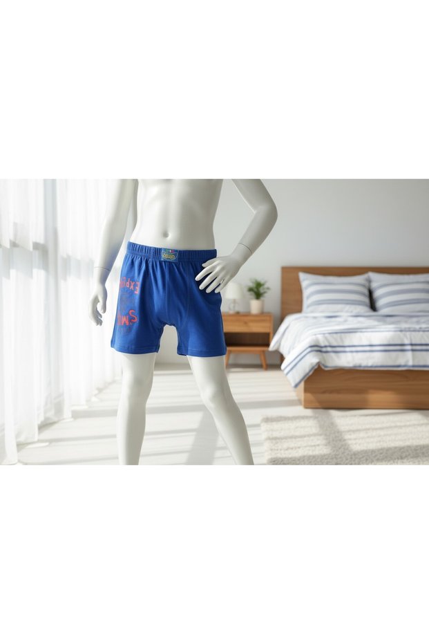 3-Piece Boys' Boxer Shorts Printed Cotton Pack – Comfortable and Stretchy Waistband