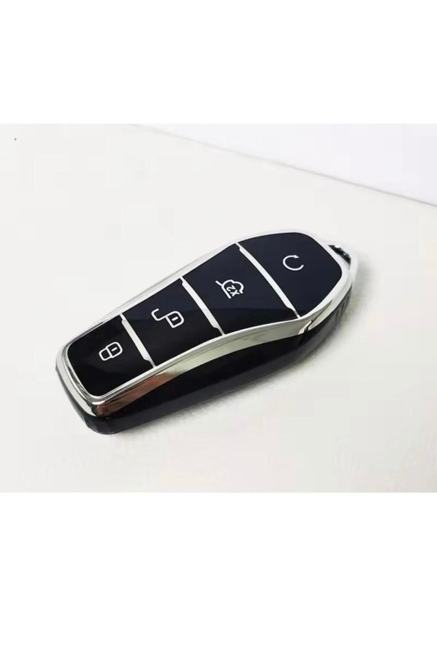 حافظة حماية لمفتاح Byd Atto 3 وSeal U باللون الأسود/الفضي، يرجى الاطلاع على نموذج المفتاح المتوافق