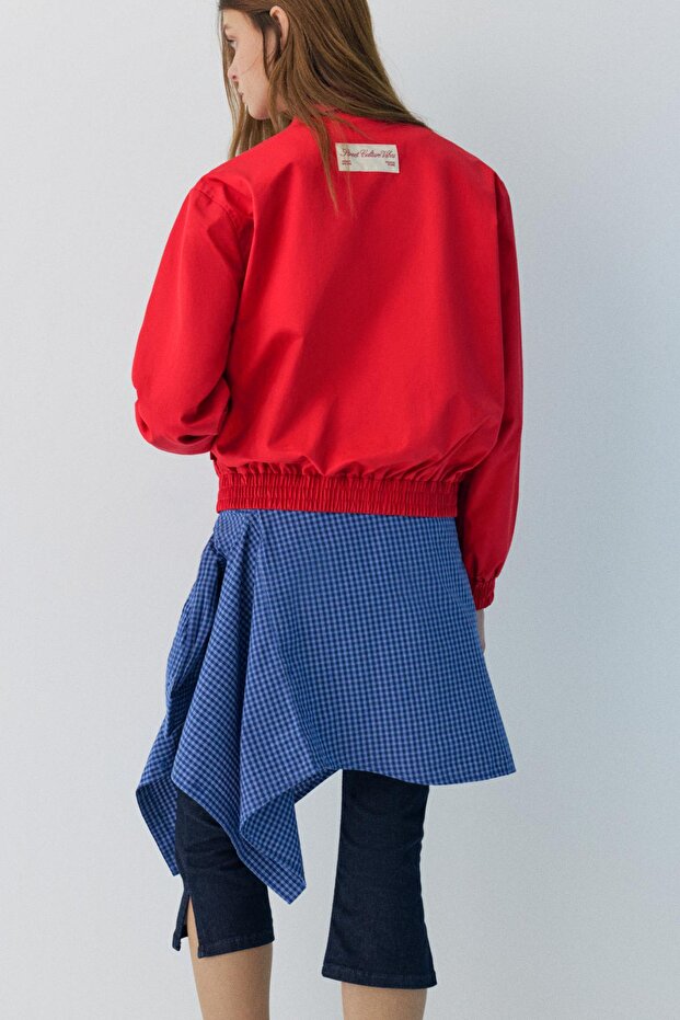 Nakışlı kırmızı ceket - 5