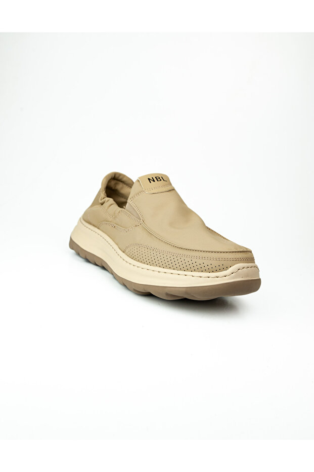 5031 Beige Elastic Men's Casual Shoes