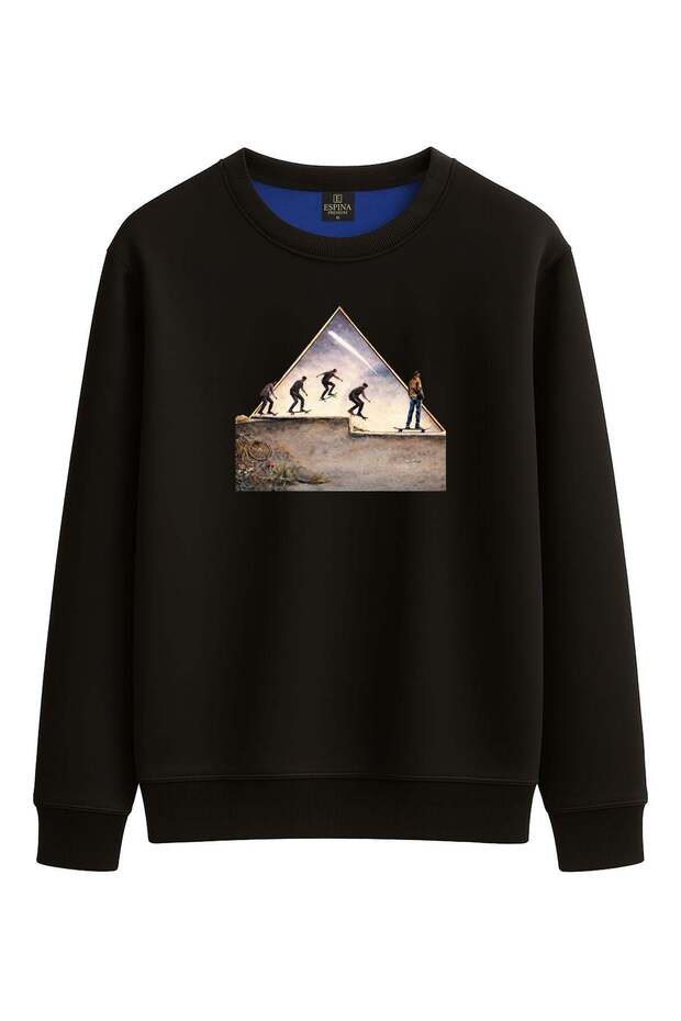 Unisex Skateboard Printed Sweatshirt