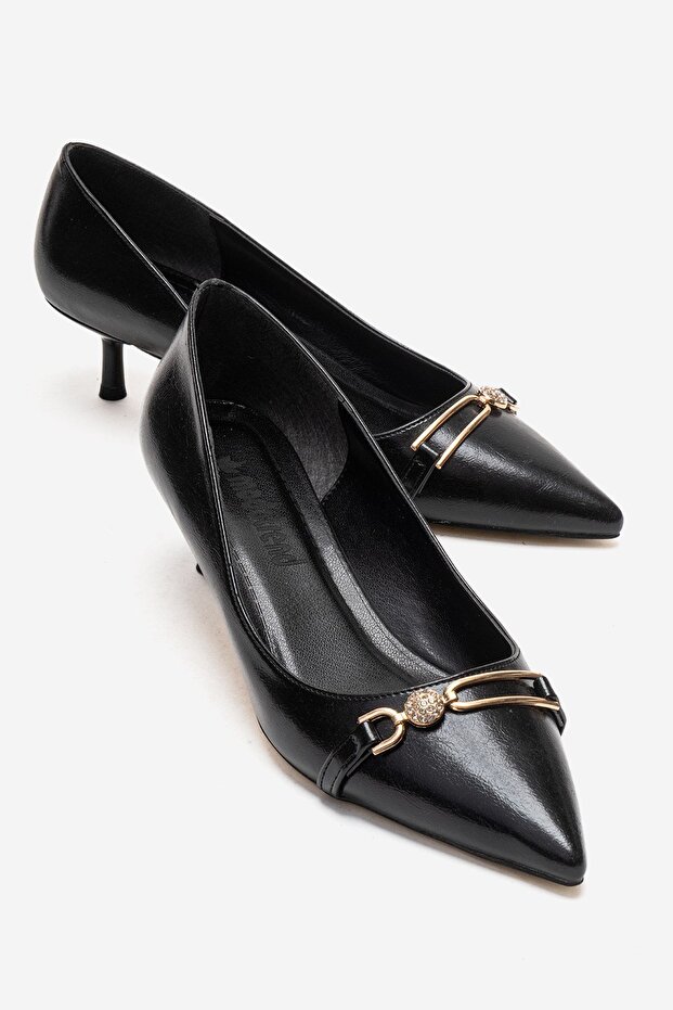 İncili t Buckled Thin Heel Pointed Toe to Heeled Shoes İyah Kirişik
