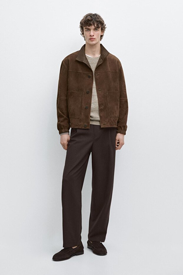 Süet deri ceket - 1