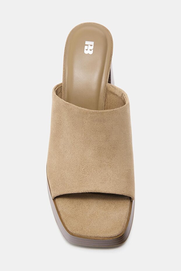 Ahşap topuklu sabo - 3