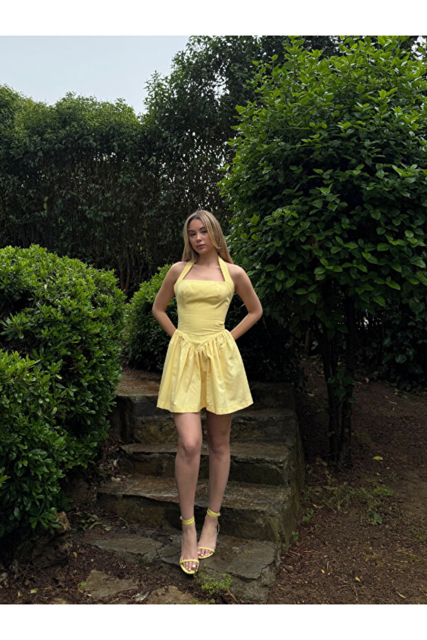 Rochie cu guler halter - 3