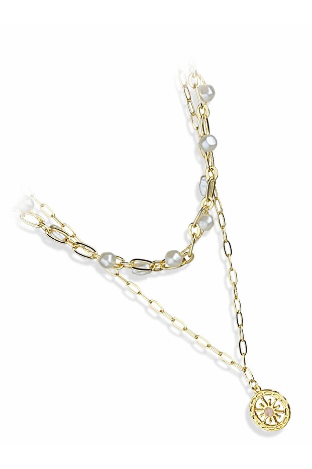 Double Combination Layered Necklace - 2