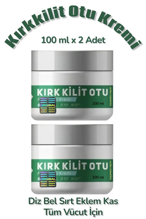 Kırkkilit Herb Cream 100 ml 2 Pieces - for Knee, Waist, Joint, Muscle, Whole Body