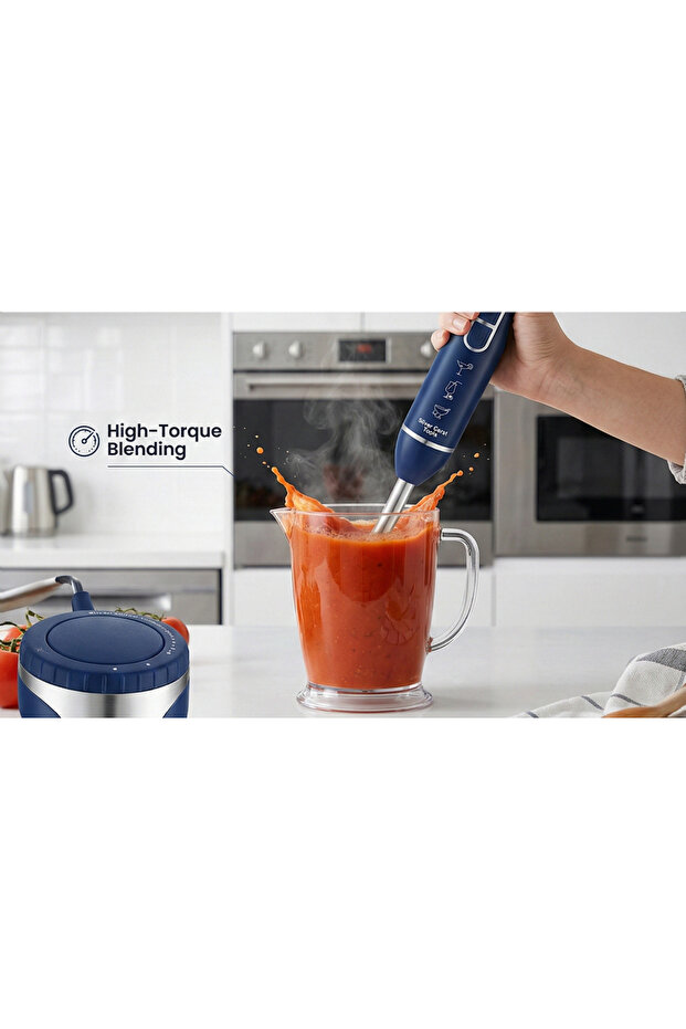 1000W Immersion Hand Blender - Stainless Steel Stick for Smoothies, Puree & Baby Food