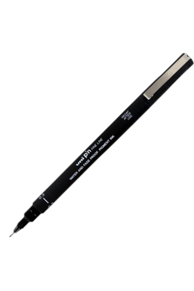 UNIBALL PIN (0.5 ) FINE LINE ACRYLIC NIB PEN BLACK