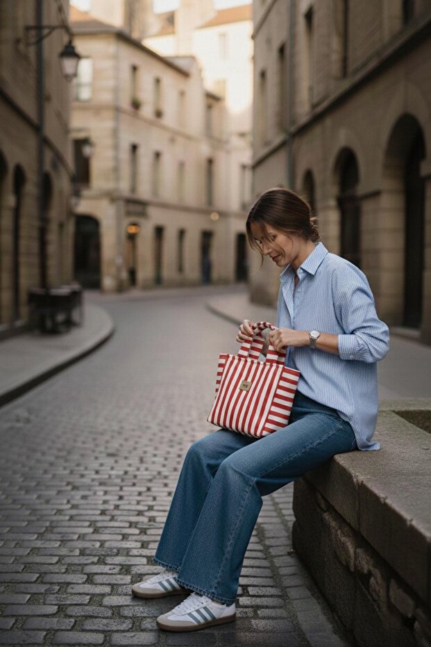 Modelul Cloud Roșu geantă de mână - 8