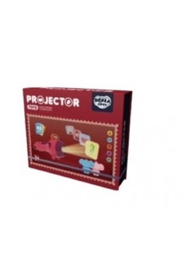 Flashlight projector educational toy setRed - 4