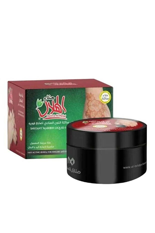 حناء سائل سريع المفعول بلون عنابي، 25 غرام