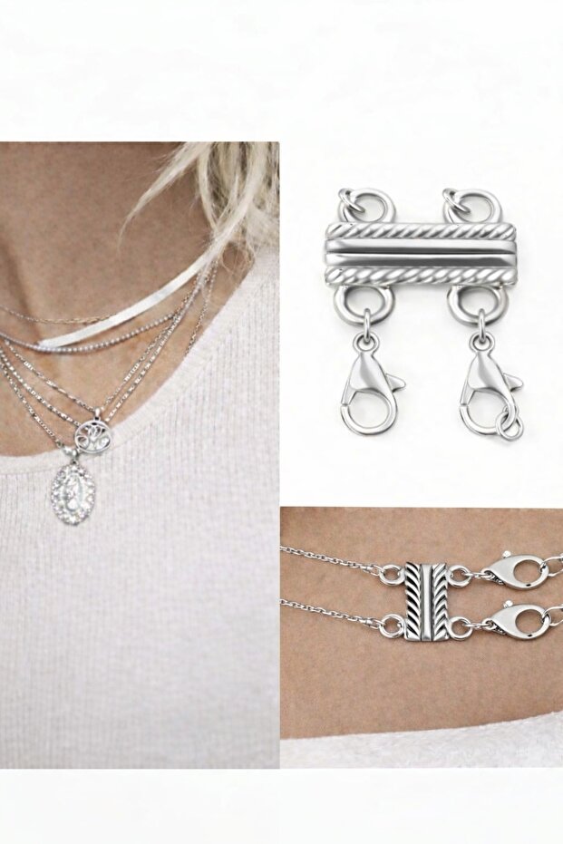 (2 Li) Magnetic Multi-Chain Necklace Separation Device - Device to Prevent Necklace Mixup