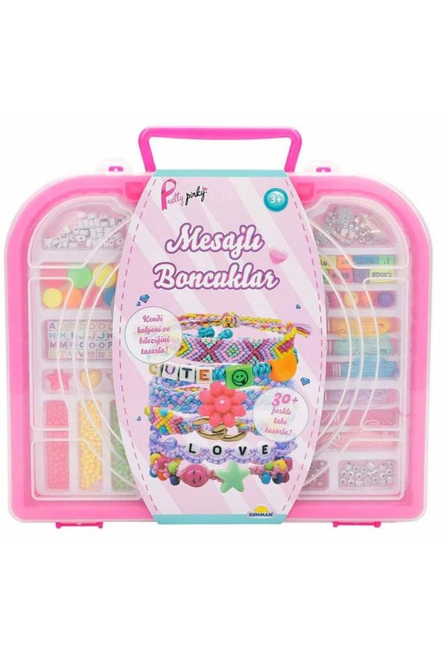 Beaded bag for making braceletsPretty Pinky