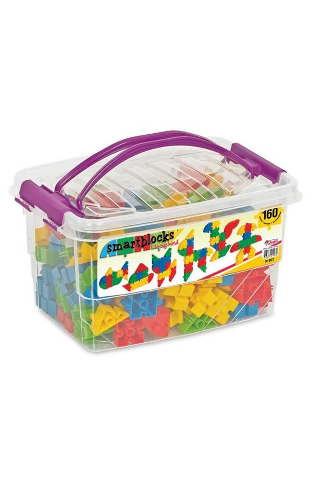 Set de construcție Smart Blocks - 160 de piese, multicolor