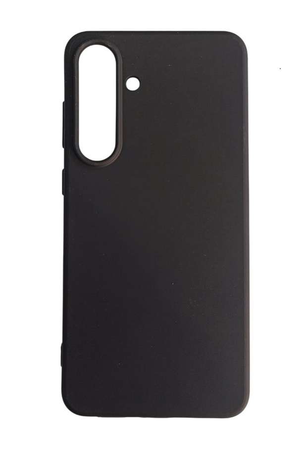 Samsung Galaxy S25 Fe Compatible Soft and Stretchy Silicone Case Black