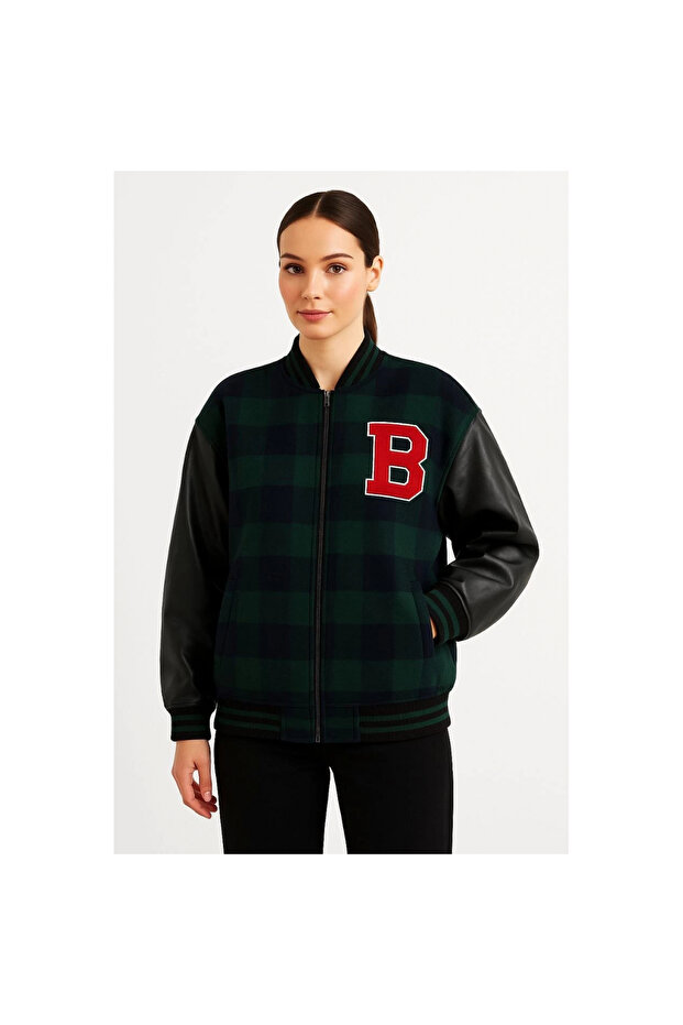 سترة جامعية - كاكي - - 3