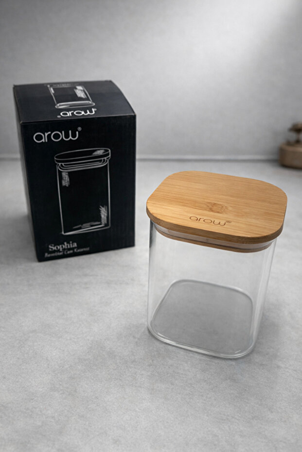 Arow Sophia Borosilicate Small 3-Piece Glass Jar Set – Durable Large Size Storage Jar