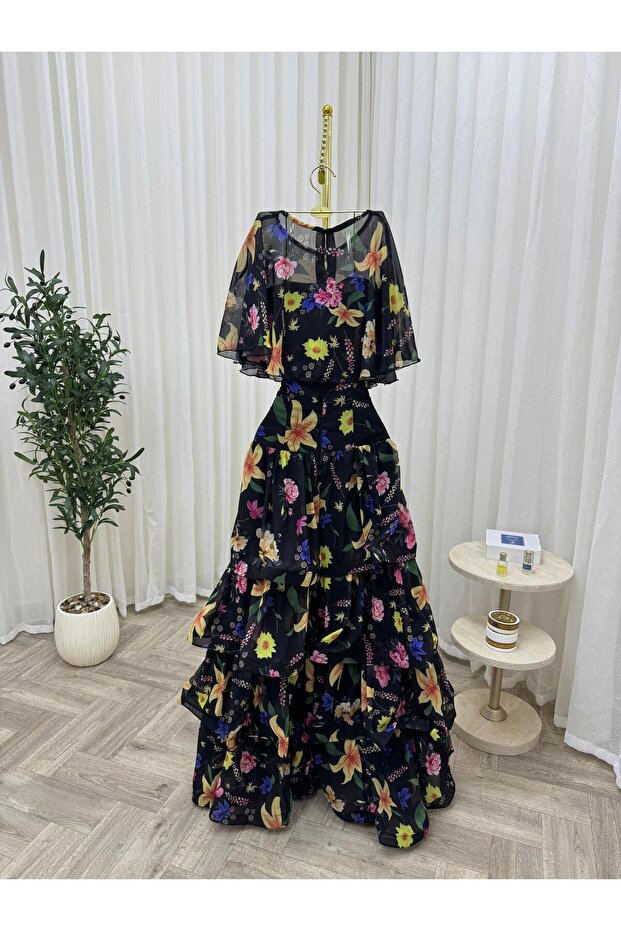 فستان عيد طويل من الشيفون - 3