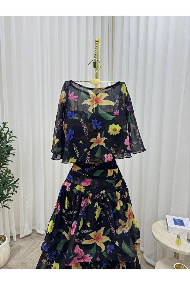 فستان عيد طويل من الشيفون - 5