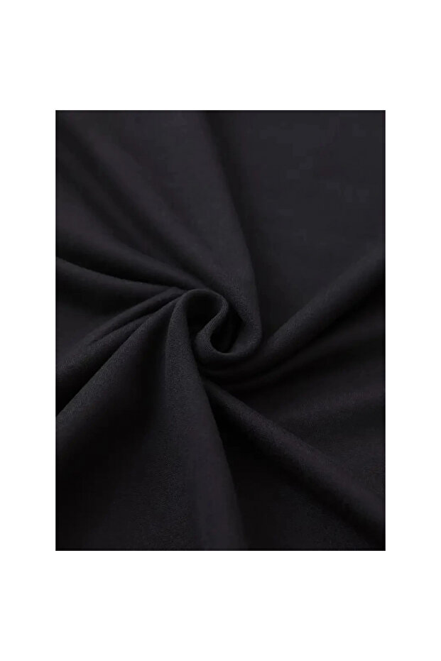 تي شيرت بفيونكة بنقشة الفهد - أسود - - 2