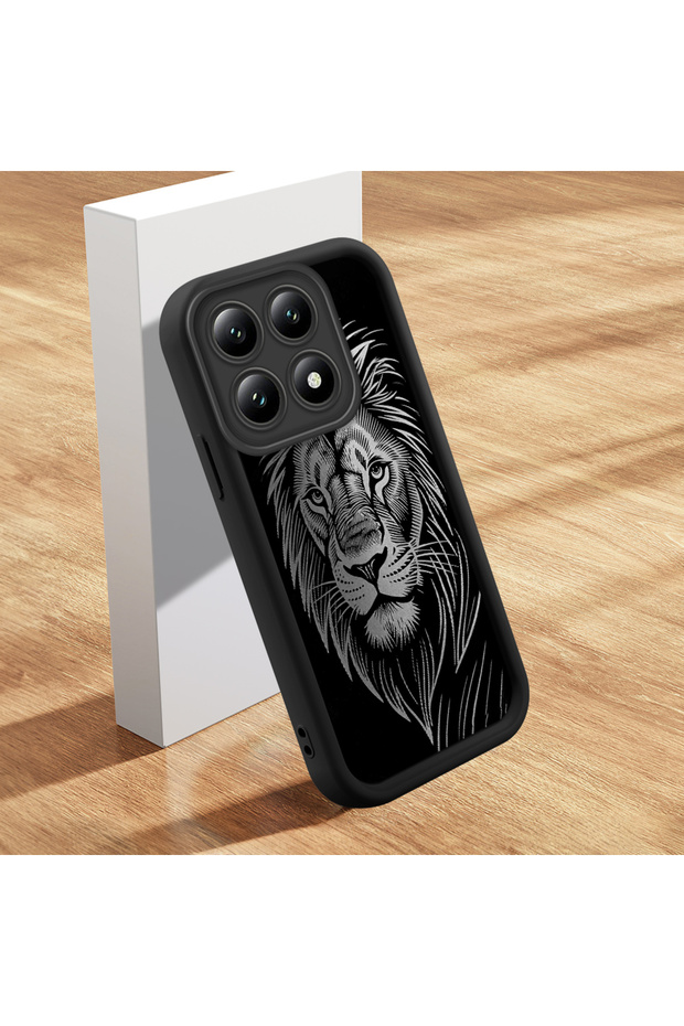 Mi Mi 14t Compatible Case Slim Soft Silicone Phone Case Lion Pattern