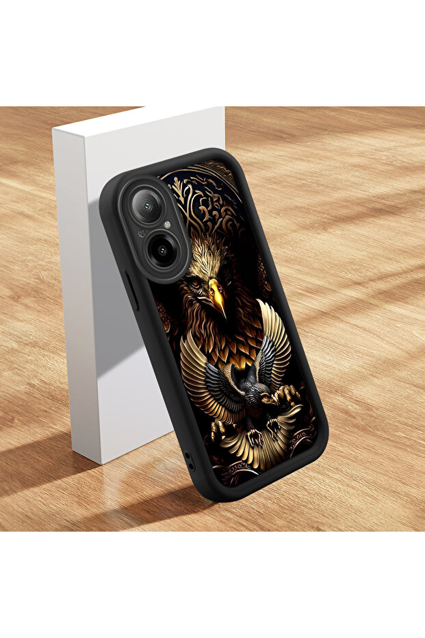 حافظة متوافقة مع هاتف Realme C67، حافظة هاتف رفيعة وناعمة من السيليكون بنمط النسر - 1