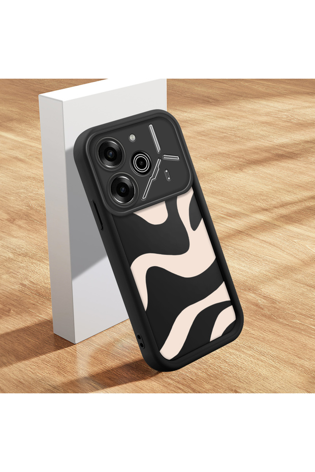 Tecno Pova 6 Pro Compatible Case Slim Soft Silicone Phone Cover Wave Pattern