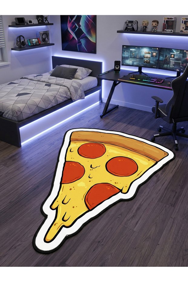 Non-Slip Sole Playstation Xbox Themed Machine Washable Gamer Youth Room on Machine Rug 80X150
