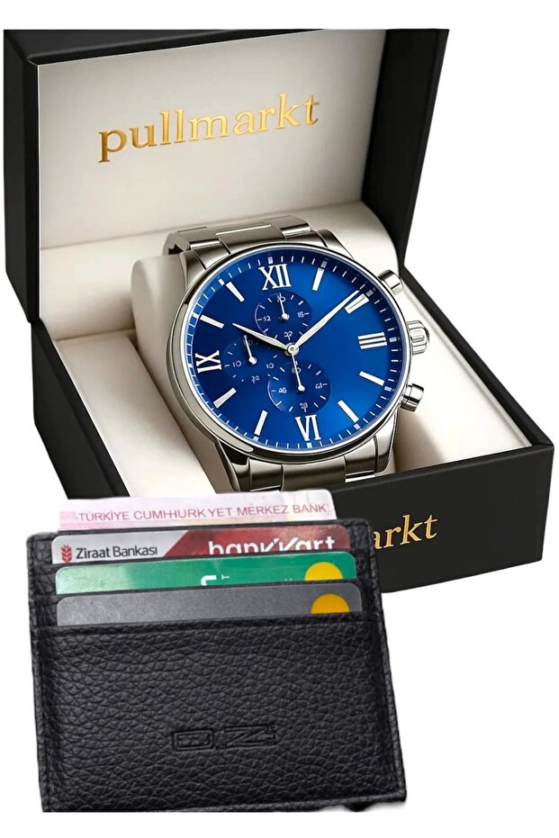 Kartlık cüzdan + Kol Saati seti - 1