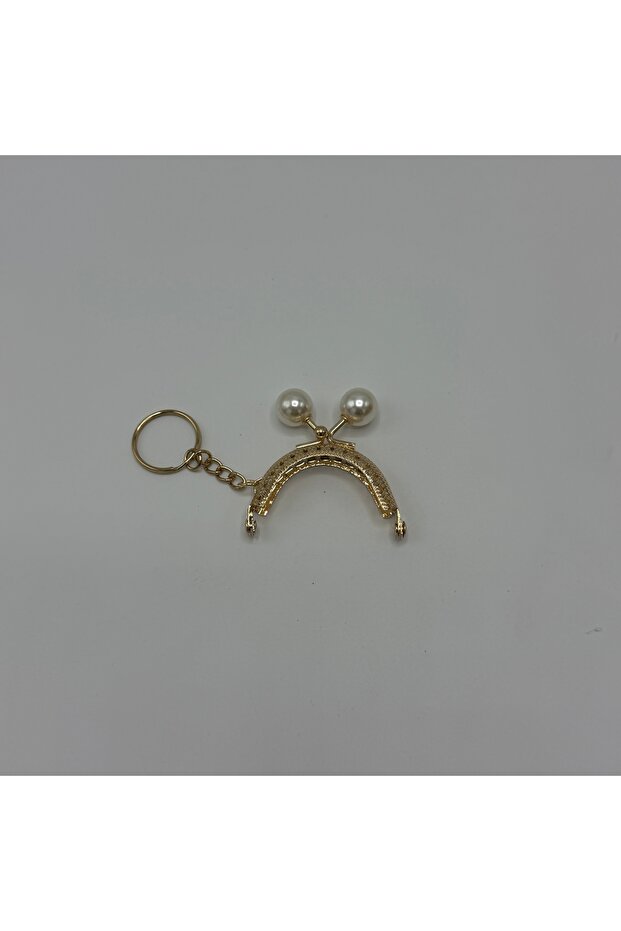 5.5cm Knob with Keychain Clips Pearl