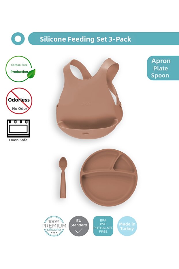 3-Piece Nutrition Set Woody Brown