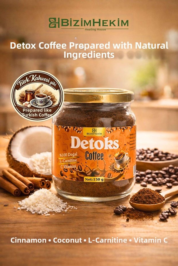 Bizimhekim Special Coffee Blend 150 g | Cinnamon Coconut | Cooked Like Turkish Coffee