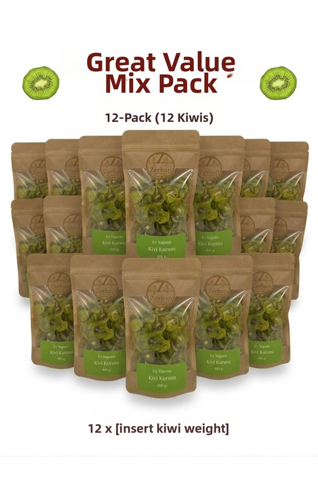 Dried Kiwi Slices Advantageous Package 12 X 50 g