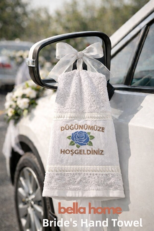 Fringeless Wedding Hand Towel | 40X70 cm | 1100 Grams | Economical Pack of 12