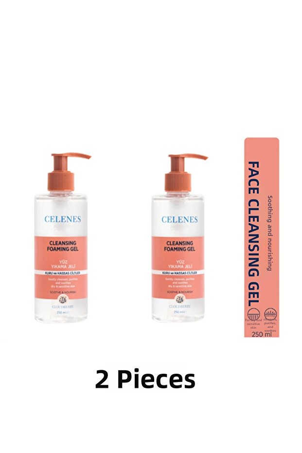 By Sweden Cloudberry Face Washing Gel for Dry and Sensitive Skin 250 ml 2 Pieces