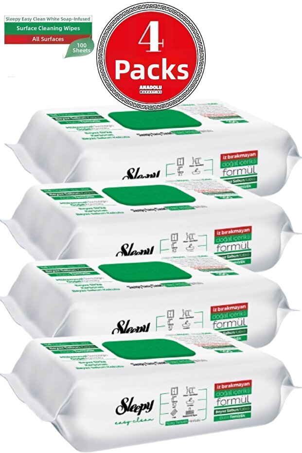 Surface Cleaning Towel 100 Sheets 4 Pieces