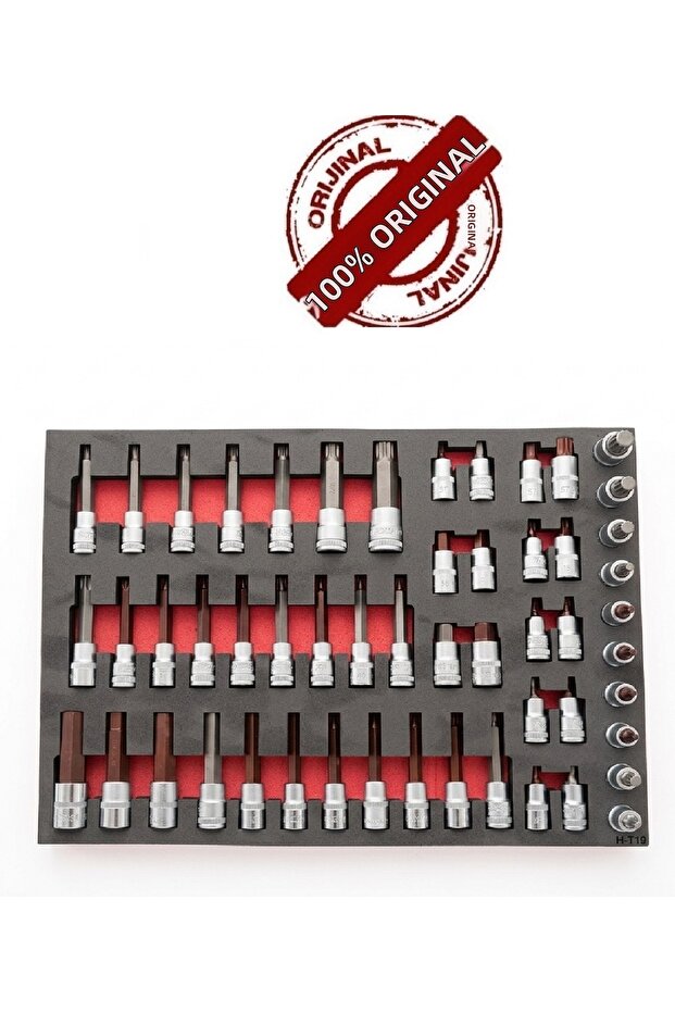 مجموعة أدوات ريكو المكونة من 53 قطعة داخل عربة أدوات M Dental Torx Allen