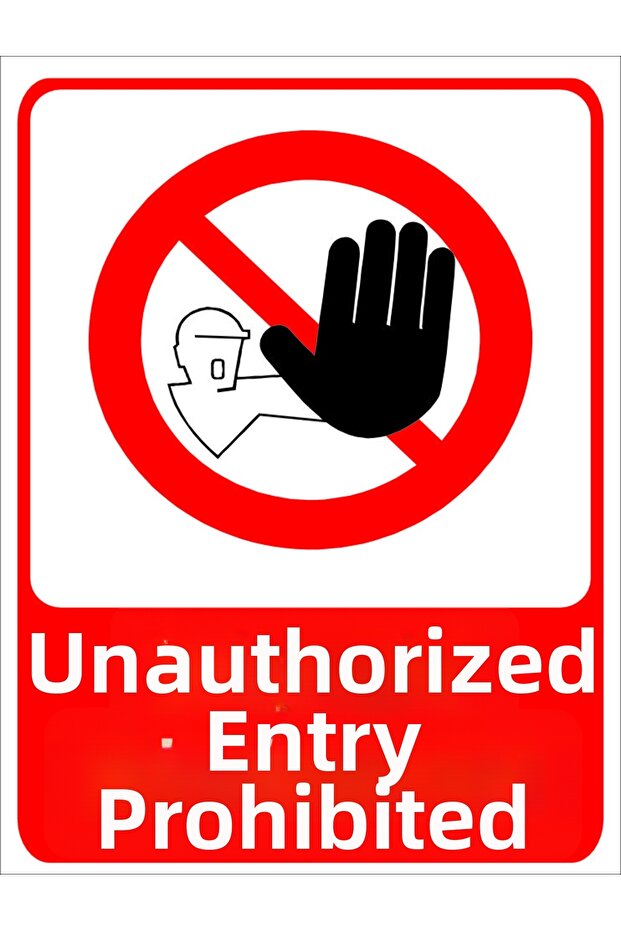 No Trespassing Warning Sign 20X30 cm Forex