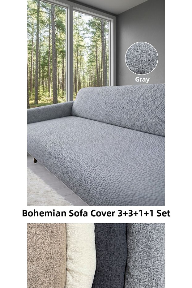 Bohemian Sofa Cover | New Model Elastic Sofa Cover | Sofa Bed Cover | Sofa Cover 3311 Set