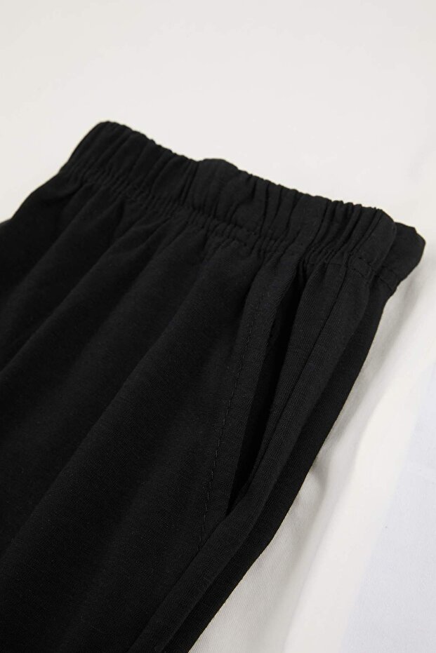 Ekru Regular Kesim Ördek Baskılı Pamuklu Pijama Takımı TMNSS26PT00027 - 7