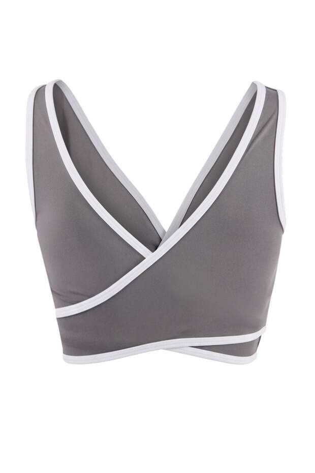 Gri Destekli/Şekillendirici Örme Spor Sütyeni THMSS26SS00009 - 7