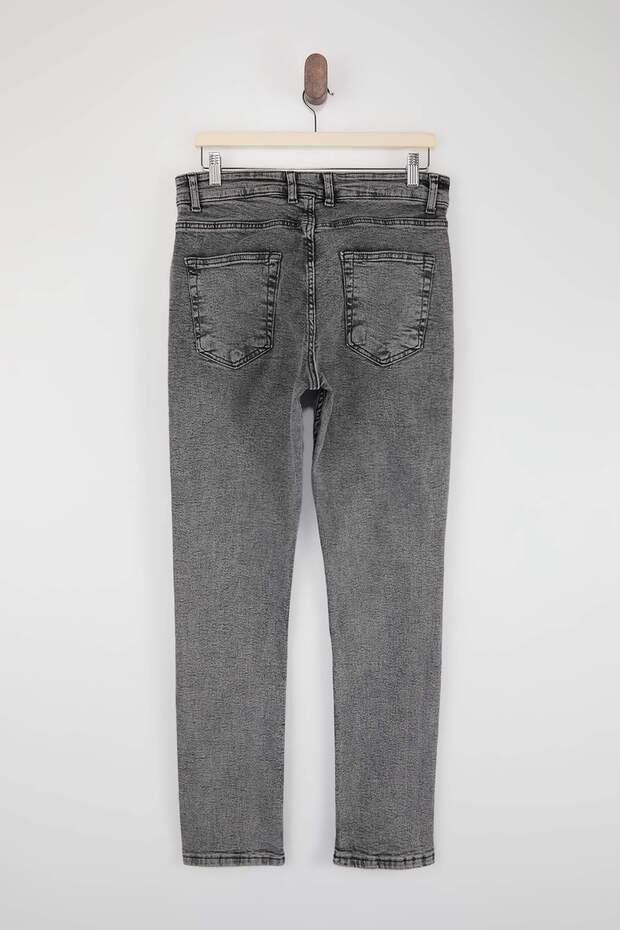 Gri Regular Fit Esnek Kumaş Jeans TMNSS25JE00001 - 6