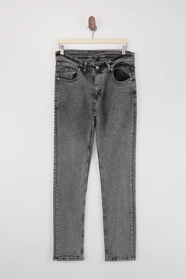 Gri Regular Fit Esnek Kumaş Jeans TMNSS25JE00001 - 4