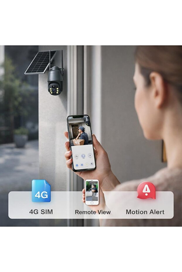 كاميرا مراقبة ذكية تعمل بالطاقة الشمسية بتقنية PTZ - 4