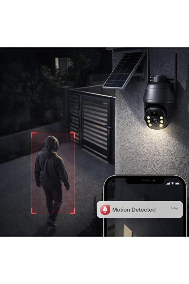 كاميرا مراقبة ذكية تعمل بالطاقة الشمسية بتقنية PTZ - 5