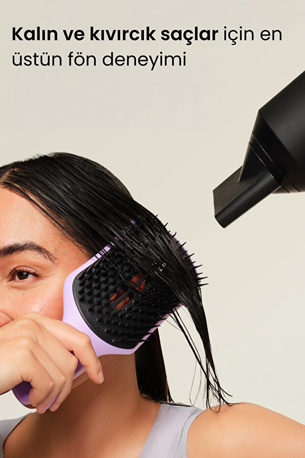 The Ultimate Blow Dry Large Lila Tüm Saç tipleri için Saç Şekillendirici Fön Fırçası-Tarak - 3