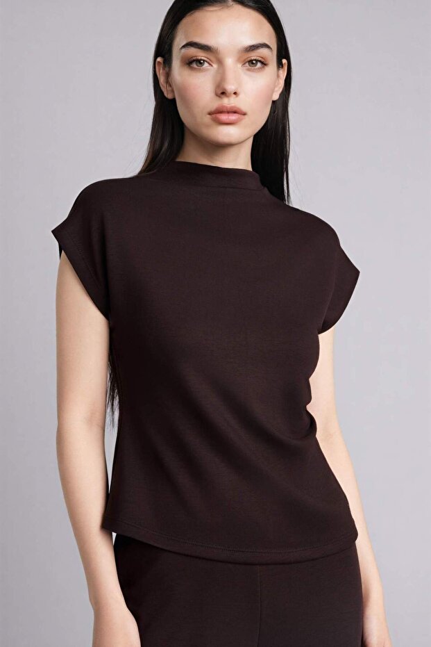 Slim Fit Half Turtleneck T-Shirt F7760Ax25Au